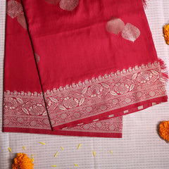 Red Art Silk Saree