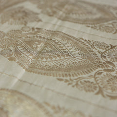 Beige Tissue Silk Saree