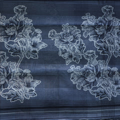 White Digital Fancy Saree