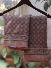 Pink Diamond Chanderi Silk Saree