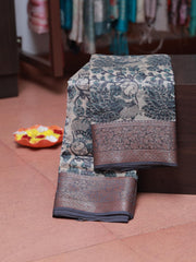 Chanderi Saree - Blue