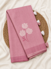 Semi Banaras Soft Dusty Pink