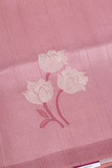 Semi Banaras Soft Dusty Pink