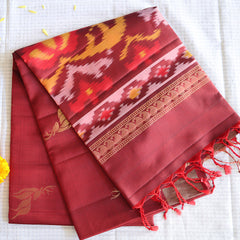 Multicolor Ikkat Silk Saree