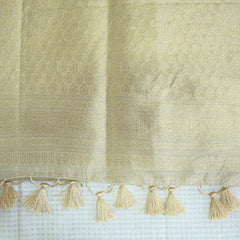 Beige Tissue Silk Saree