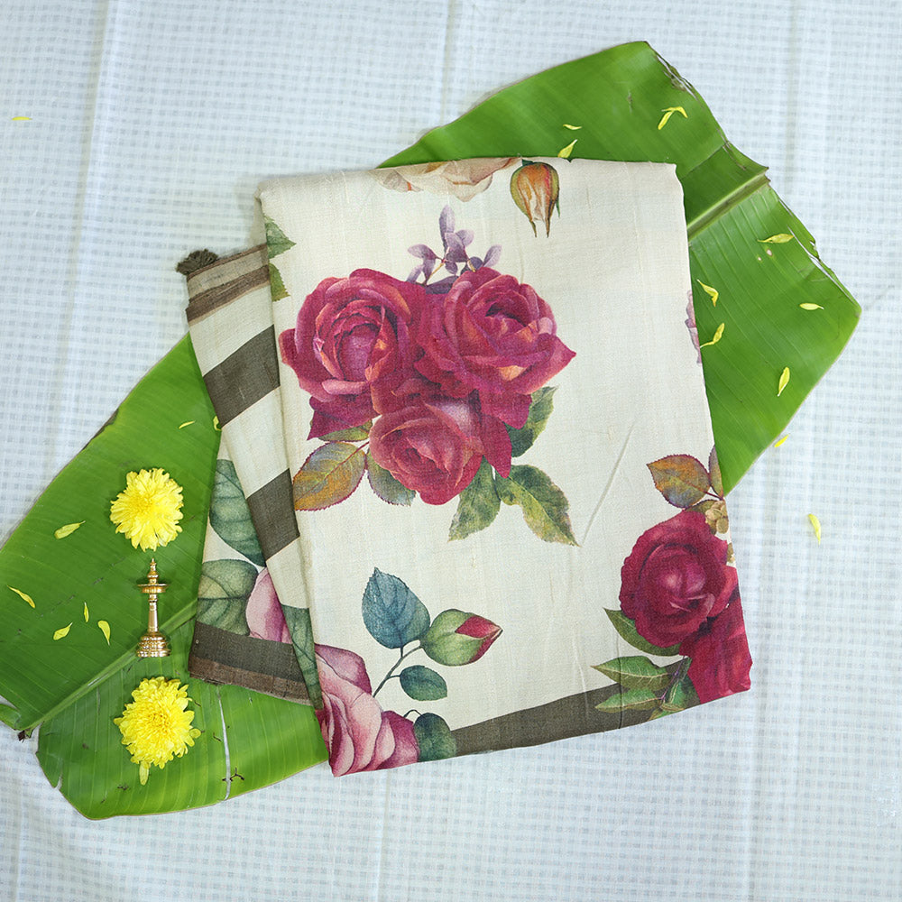 Pure Tussar Silk Saree