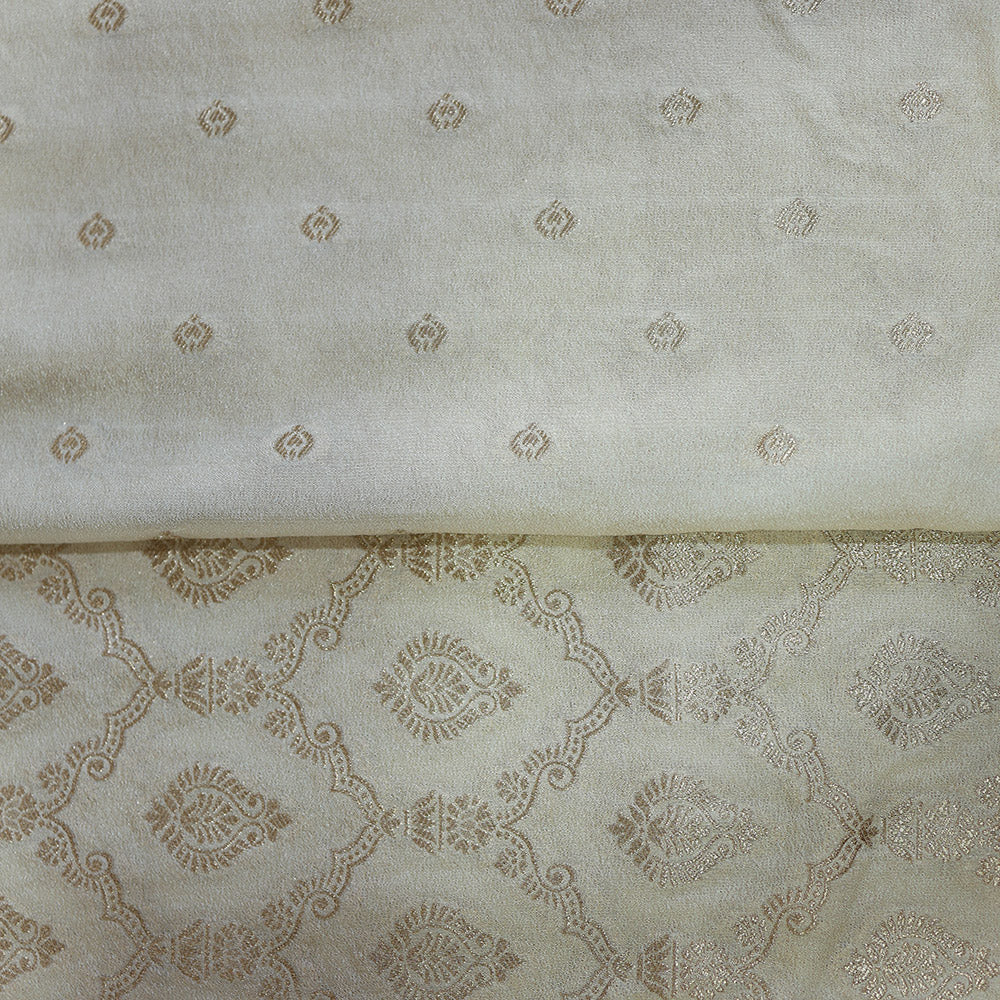 Beige Semi Georgette Saree - Soft & Stylish