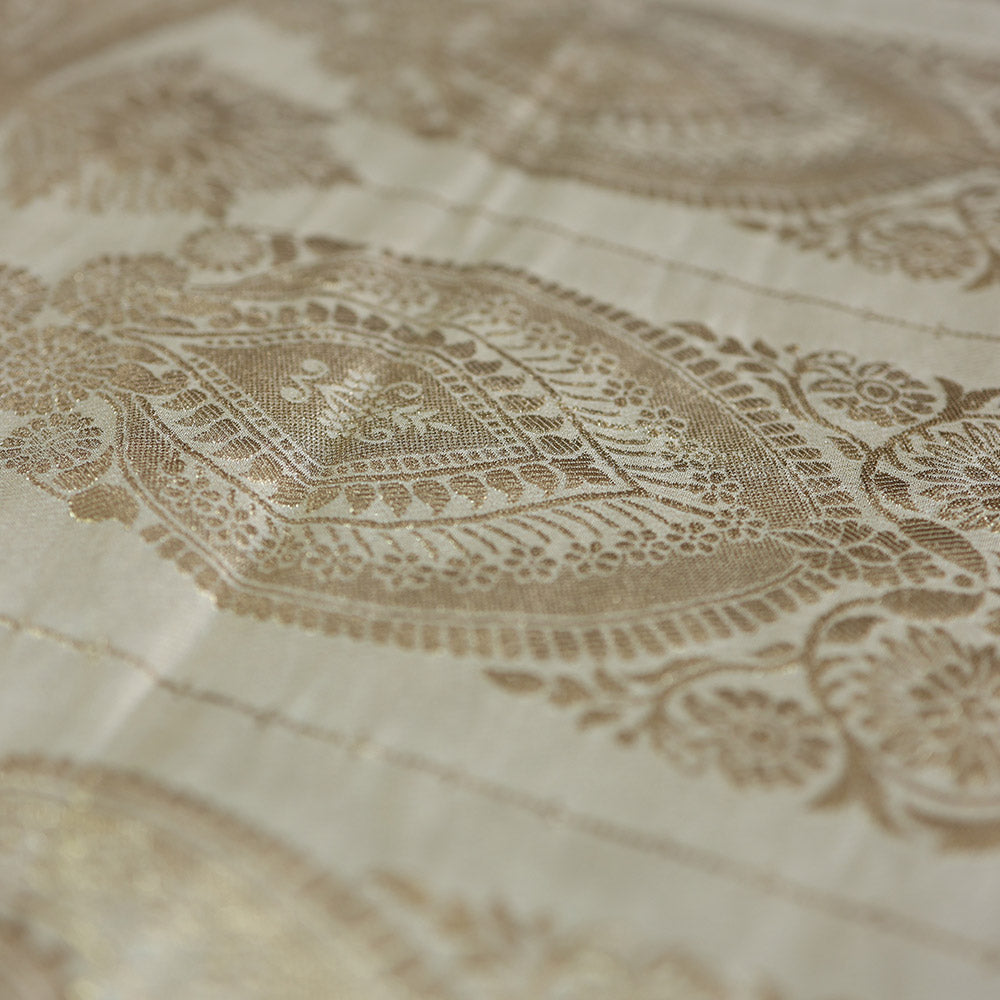 Beige Tissue Silk Saree