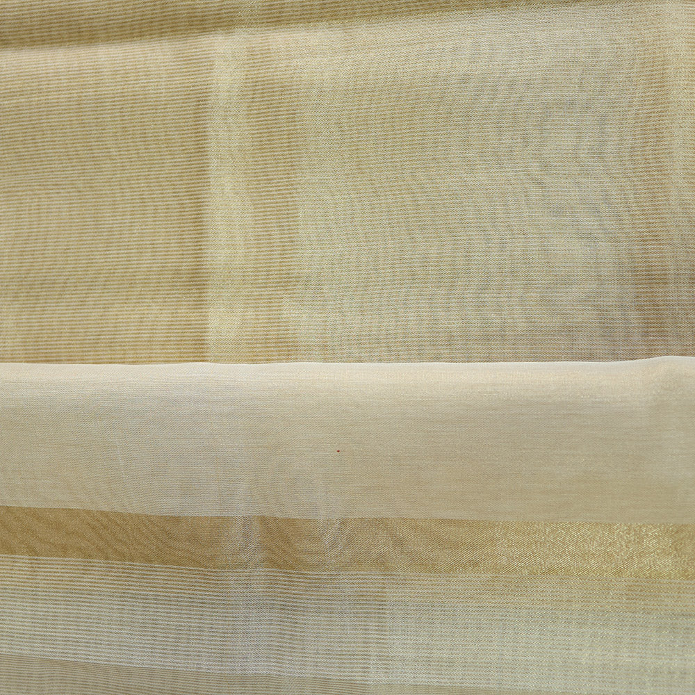 Light Golden Chanderi Silk Saree