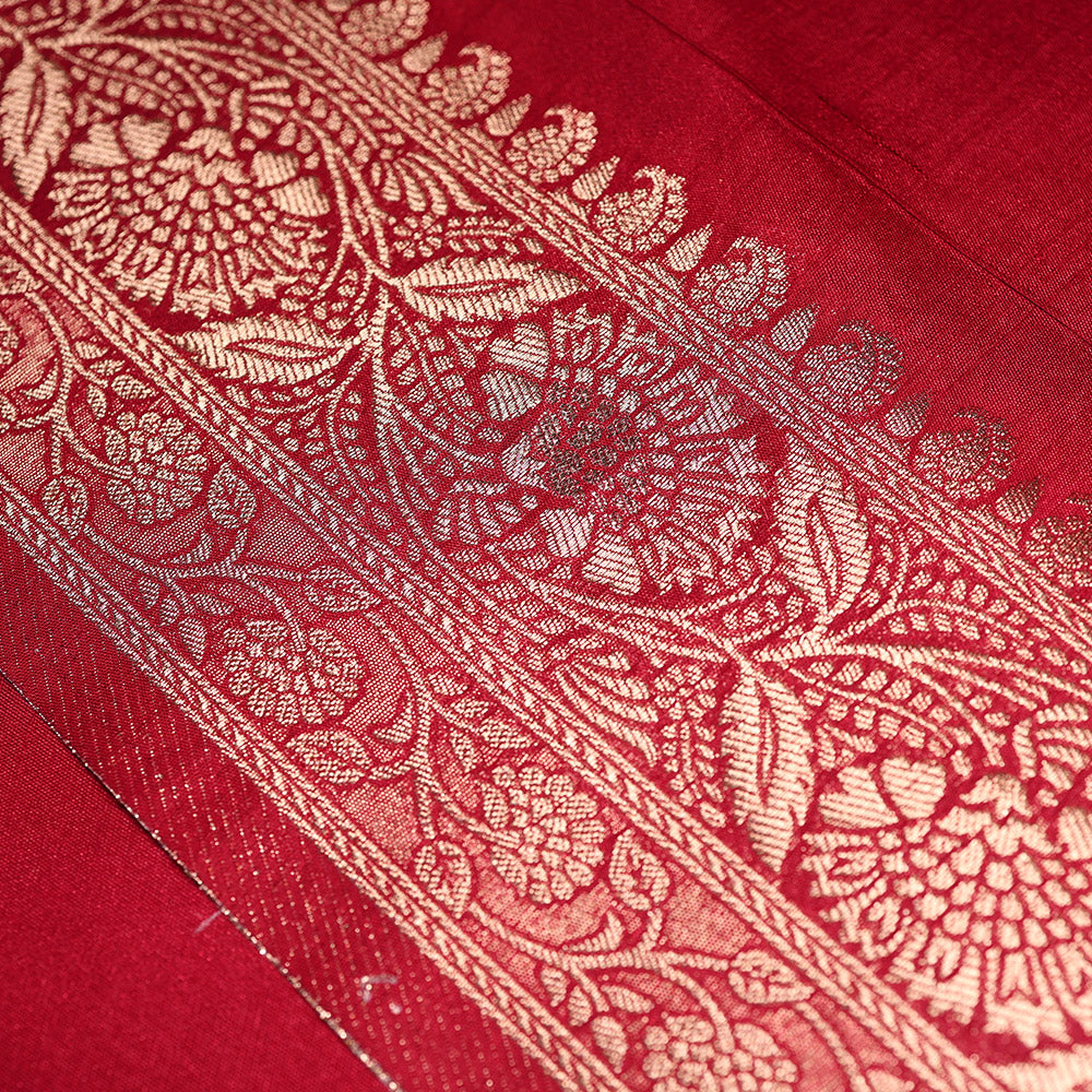 Red Art Silk Saree
