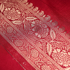 Red Art Silk Saree