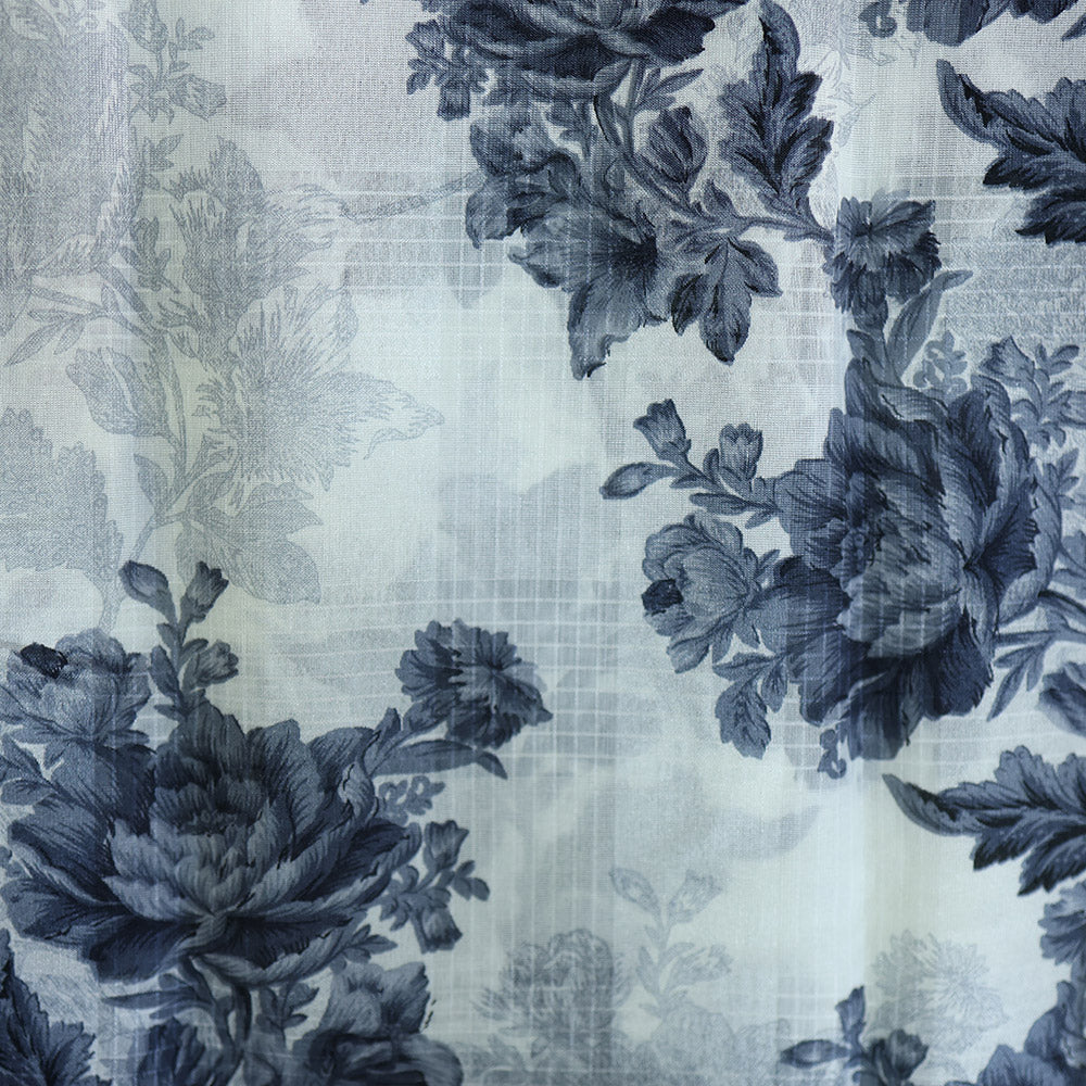 White Digital Fancy Saree