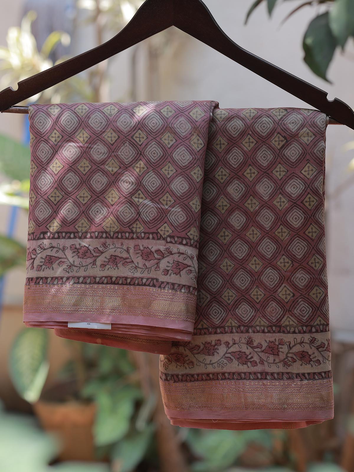 Chanderi Silk Saree - Pink Diamond