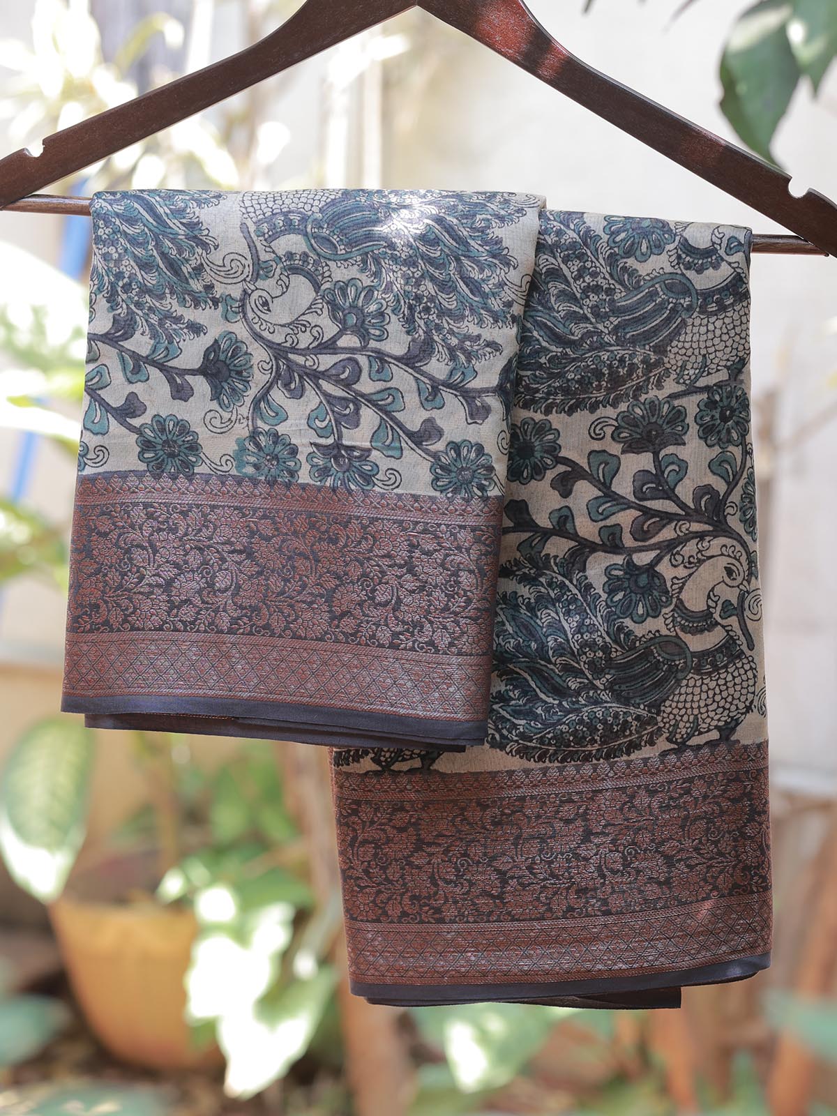 Chanderi Saree - Blue