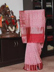 Chanderi Silk Saree - Pink 2