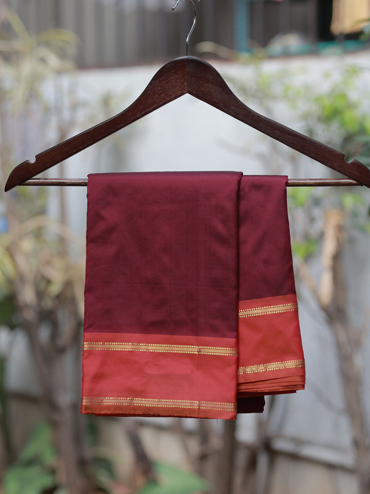 Kadiyal Silk Saree - Maroon