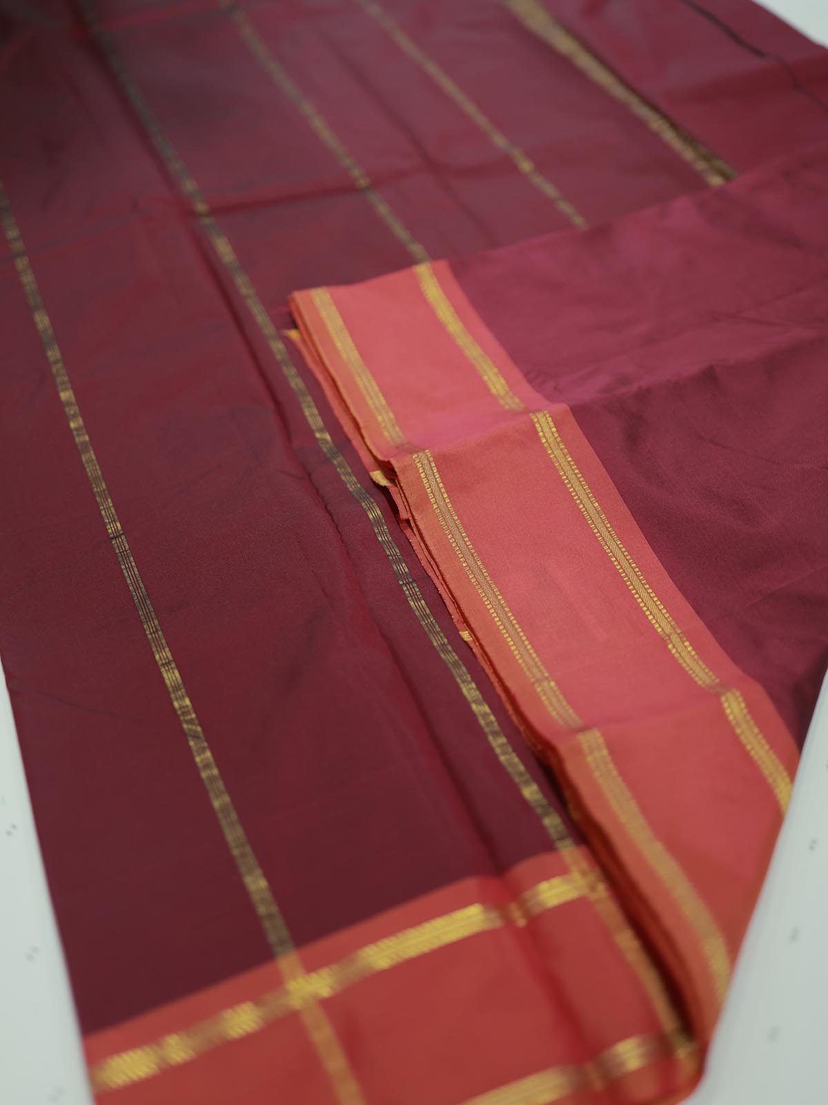 Kadiyal Silk Saree - Maroon
