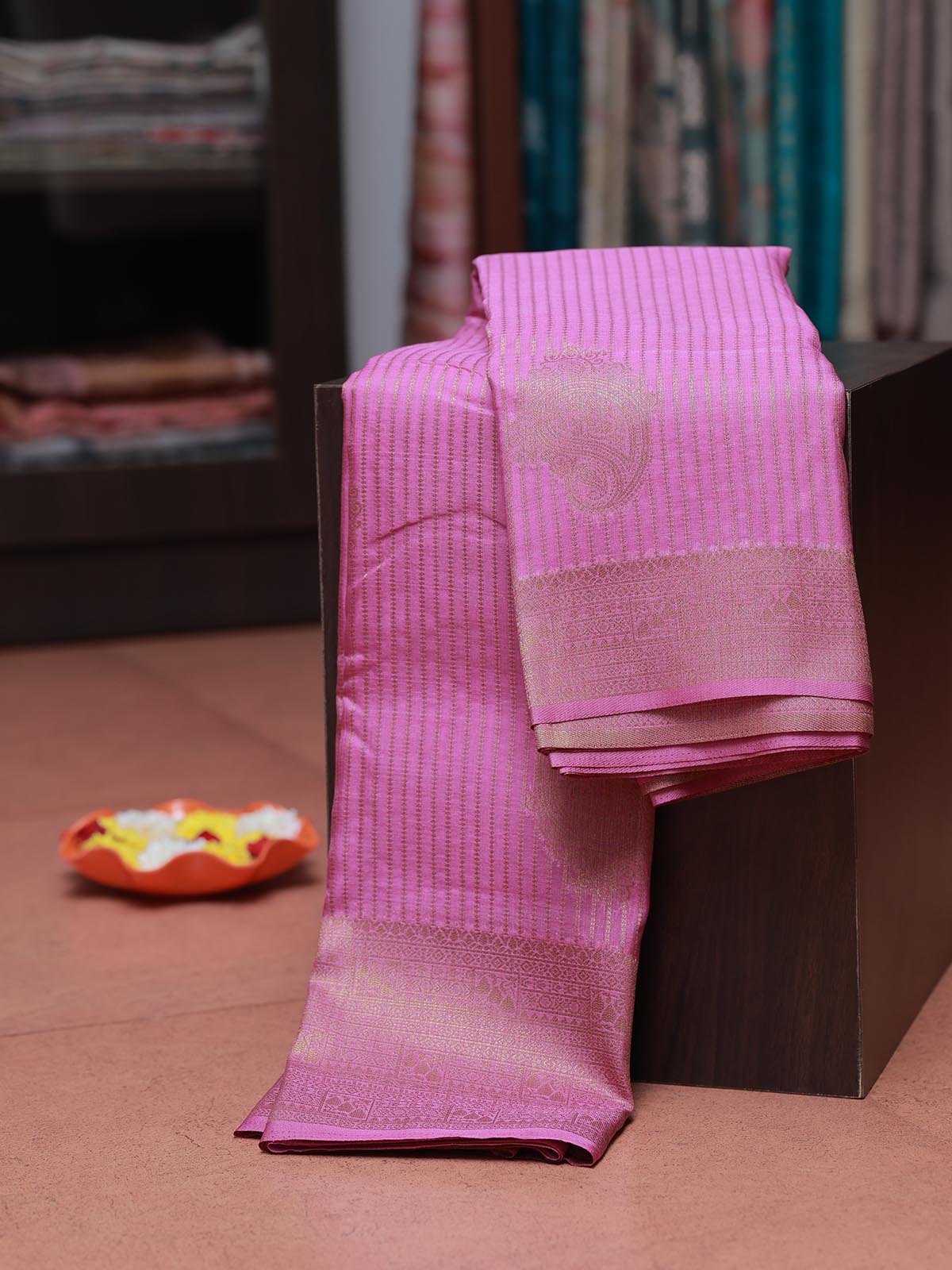 Sitara Silk Saree - Pink