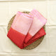 Semi Banarasi Saree with Contrast Border - Pink Red