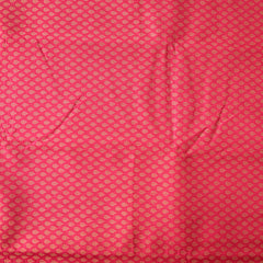 Semi Banarasi Saree with Contrast Border - Red