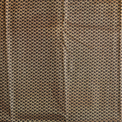 Semi Banarasi Saree with Contrast Border - Orange Red