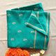 Gajji Silk Saree - Teal Green