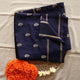 Gajji Silk Saree - Navy Blue