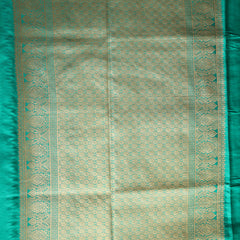 Gajji Silk Saree - Teal Green