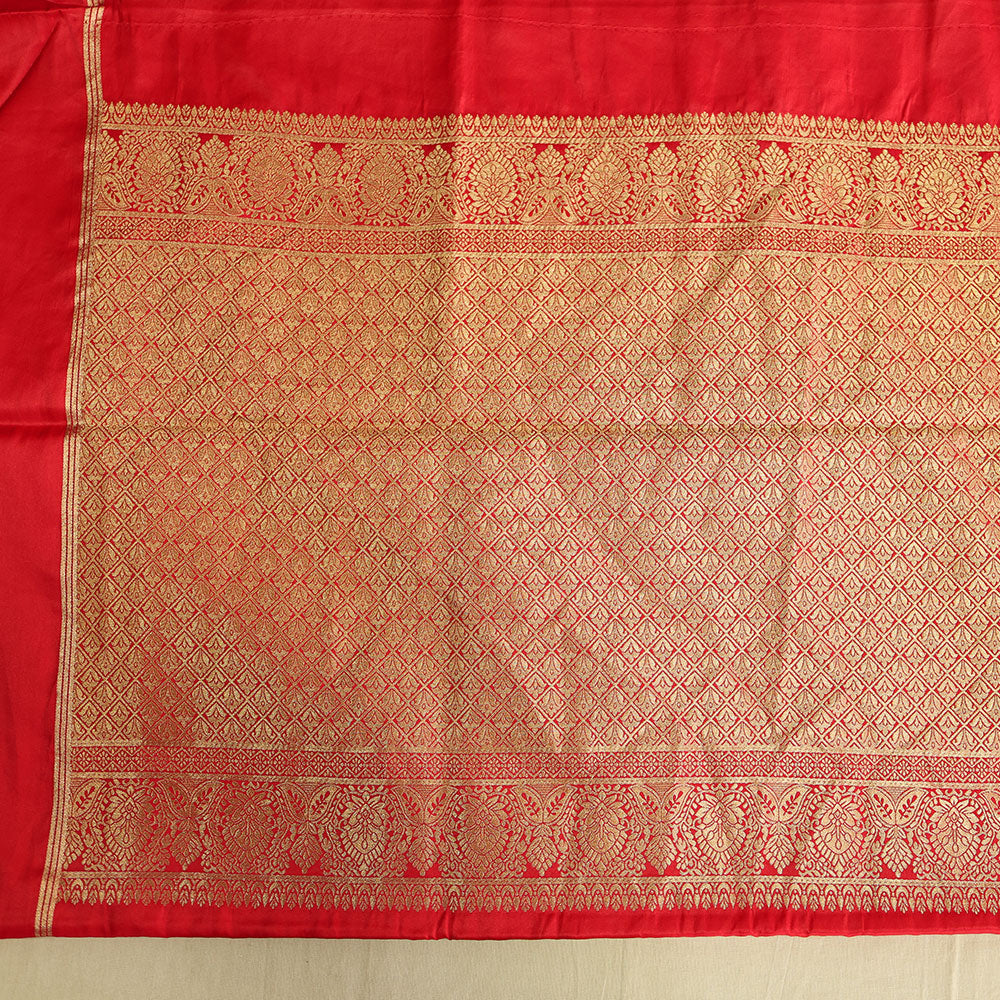 Gajji Silk Saree - Red