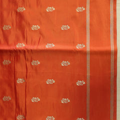 Gajji Silk Saree - Orange