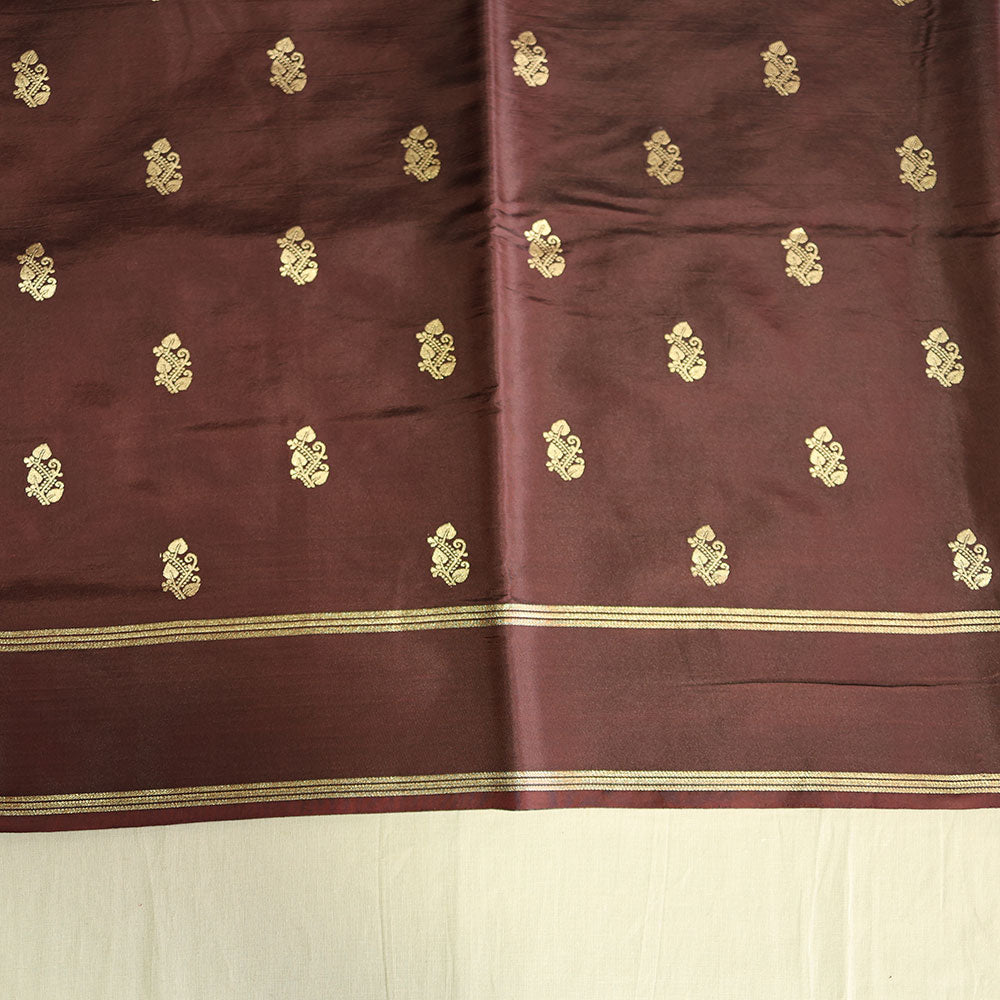 Gajji Silk Saree - Brown