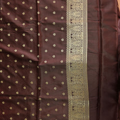 Gajji Silk Saree - Brown