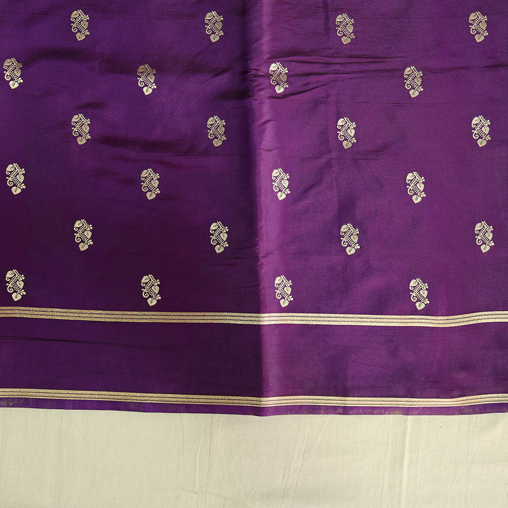 Gajji Silk Saree - Purple