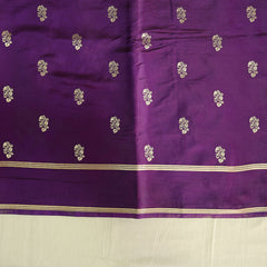 Gajji Silk Saree - Purple