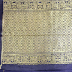 Gajji Silk Saree - Navy Blue
