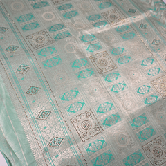 Sage Green Banarasi Silk Saree