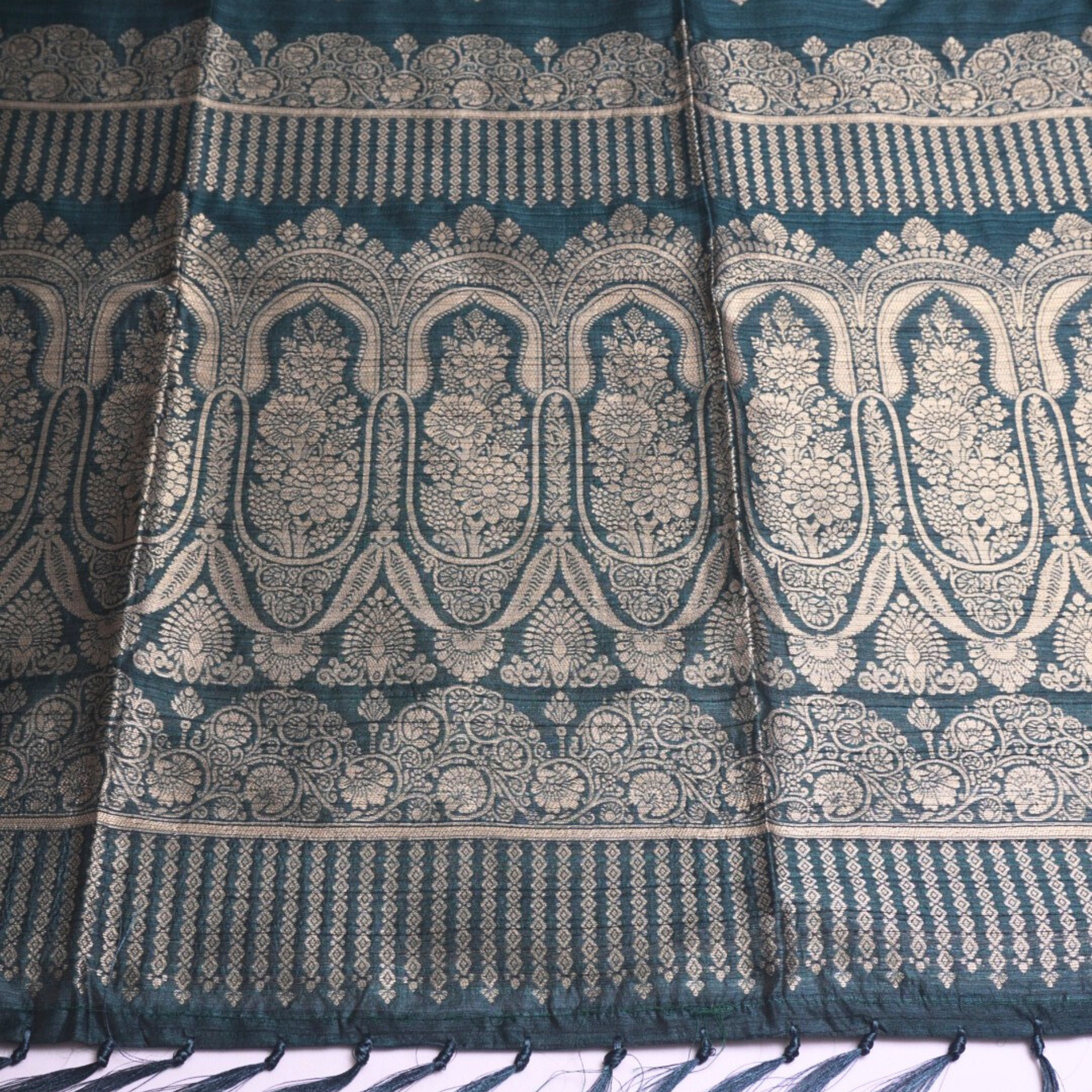 Green Katan Silk Saree