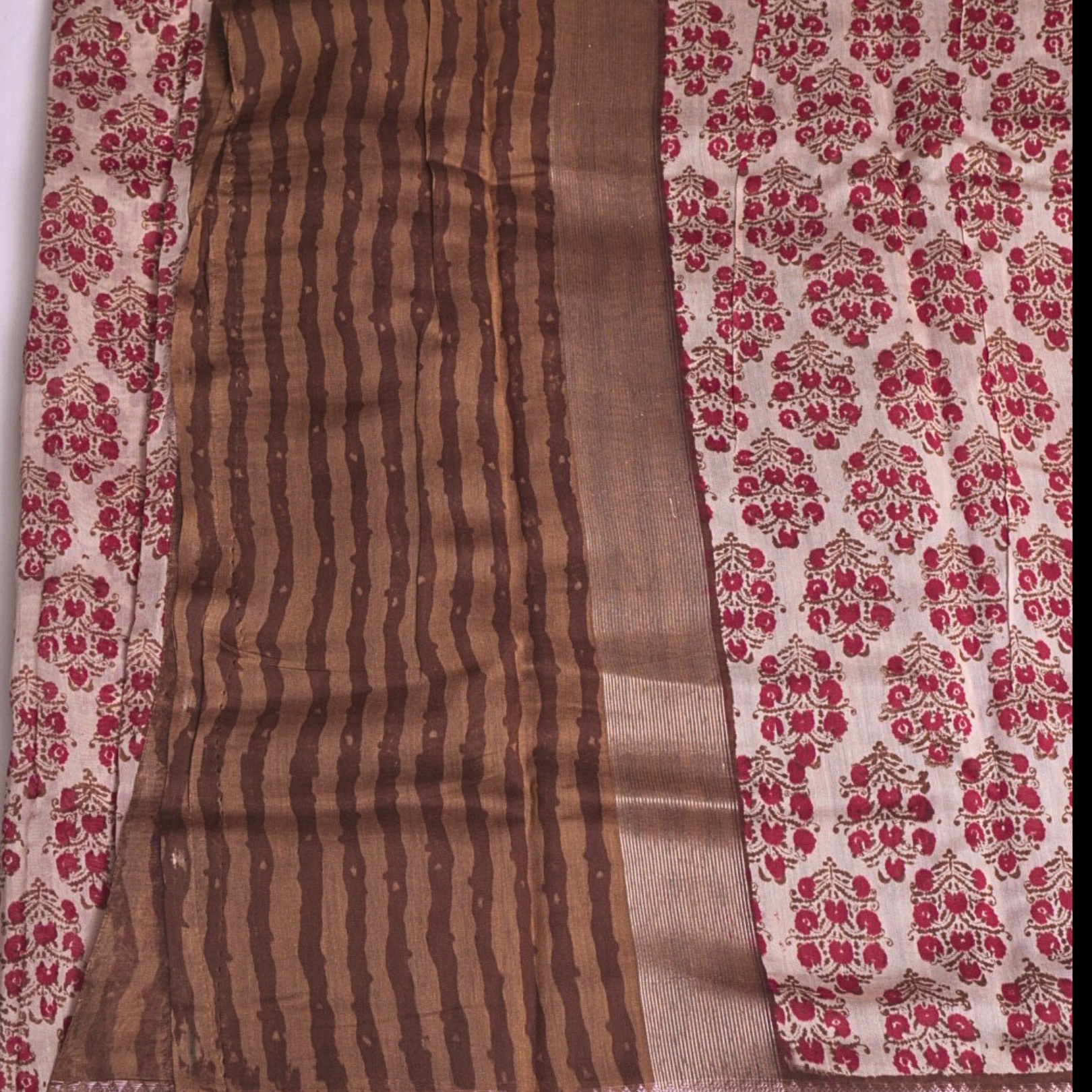 Dusty Pink Chanderi Silk Saree