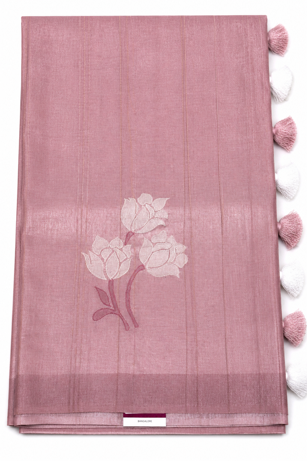 Semi Banaras Soft Dusty Pink