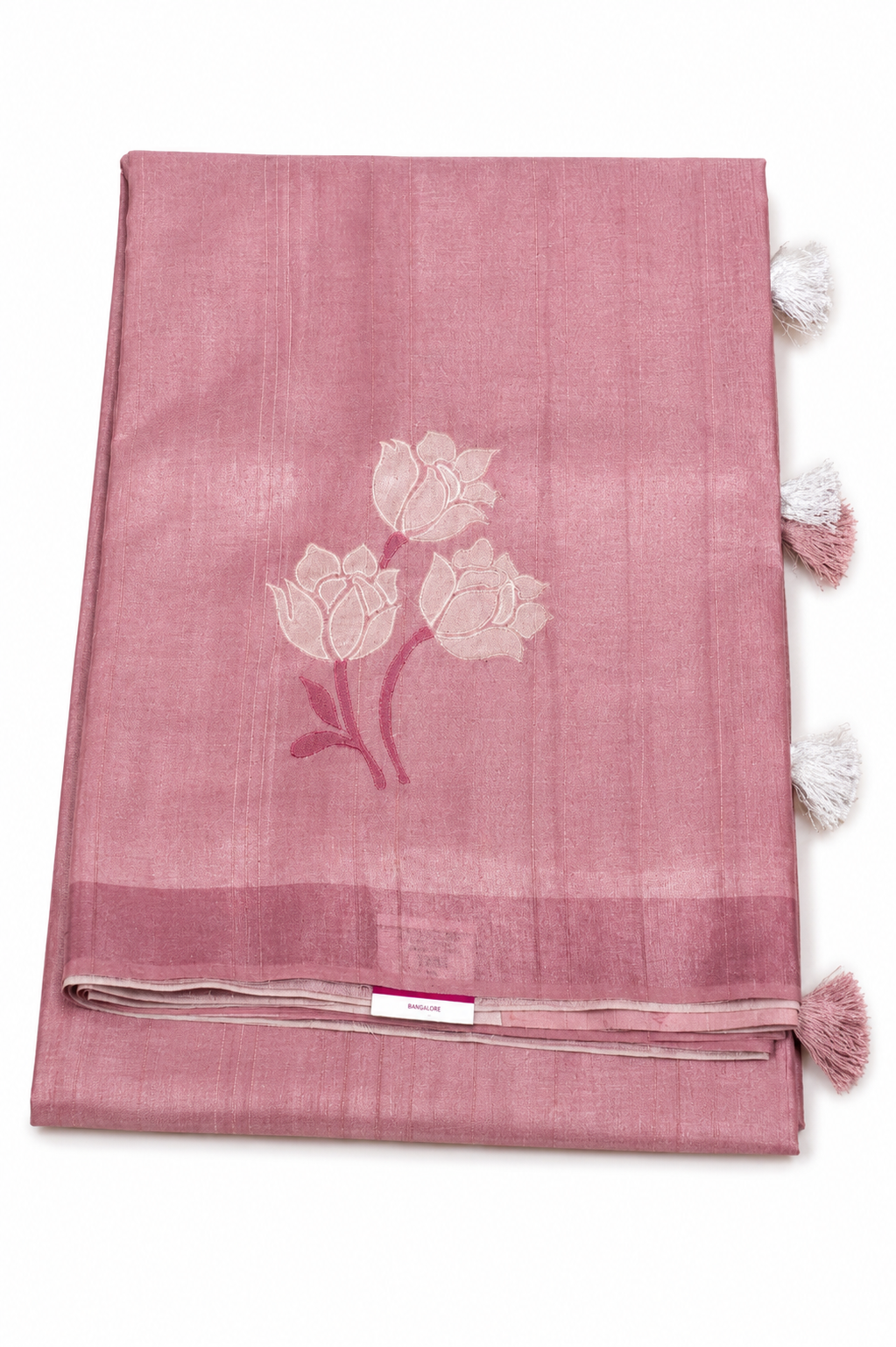 Semi Banaras Soft Dusty Pink