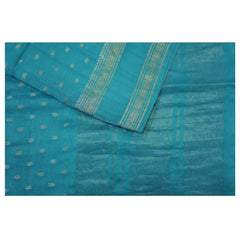 Blue Semi Mysore Silk Saree