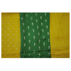 Yellow Semi Mysore Silk Saree