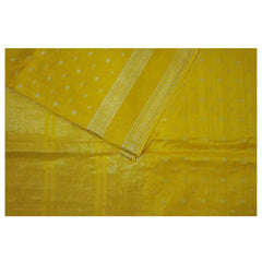 Yellow Semi Mysore Silk Saree